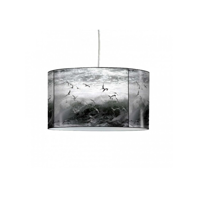 Lampe suspension marine mouette et vague -MA1519SUS