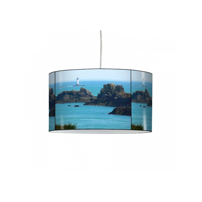 Lampe suspension marine rochers et phare -MA1358SUS