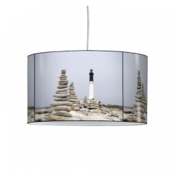Lampe suspension marine phare et galets -MA1422SUS dans Décoration de la mer