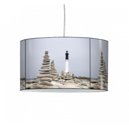 Lampe suspension marine phare et galets -MA1422SUS dans Décoration de la mer