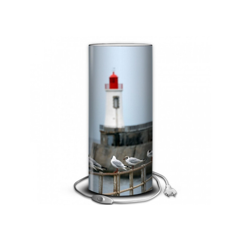 Lampe collection marine phare et mouettes -MA1201