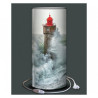 Lampe demoiselle plisson phare de la jument -PL1610 dans Décoration de la mer