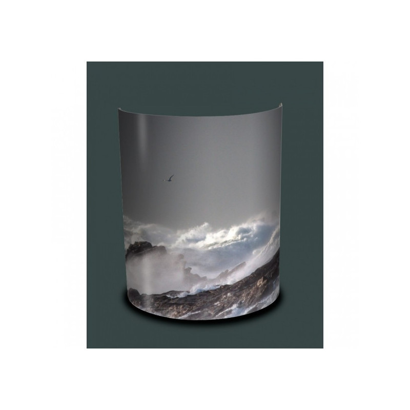 Phare-en-phare propose Applique murale vague tempête et rocher -ma1572app