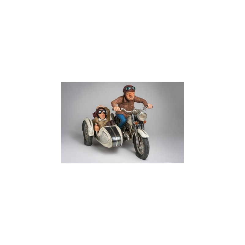 Figurine Forchino Promenade en side-car -FO85087 dans Statue et figurine