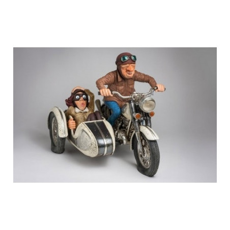 Figurine Forchino Promenade en side-car -FO85087 dans Statue et figurine