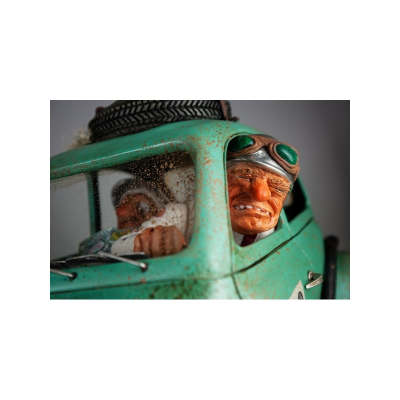 Phare-en-phare présente Grande figurine forchino collection voitures la voiture rallye -FO85088 Forchino thème Statue et figurin