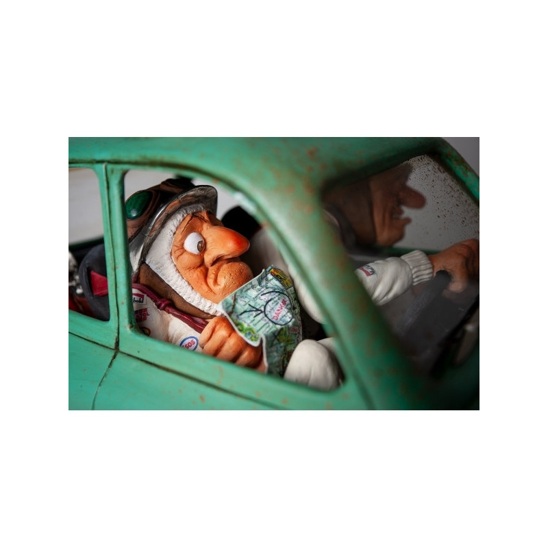 Phare-en-phare présente Grande figurine forchino collection voitures la voiture rallye -FO85088 Forchino thème Statue et figurin