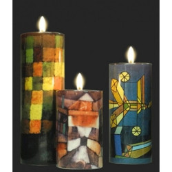 Décoration Statue résine Bougie set 3 klee ancient sound/air dra gon/rose garden 3dMouseion -TS05KLE