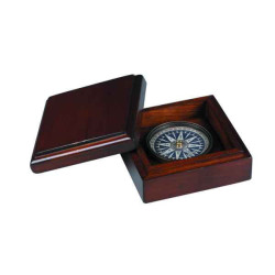 Boussole Coffret Bois -CO013 dans Décoration de la mer